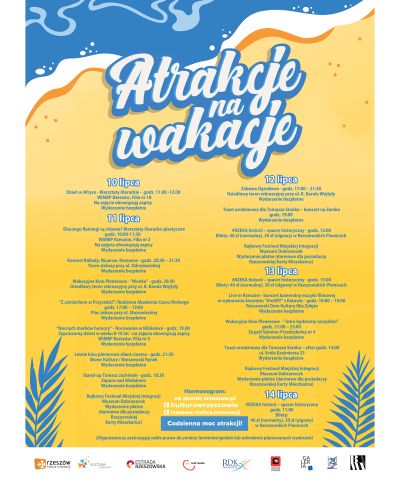 Harmonogram Atrakcji na Wakacje